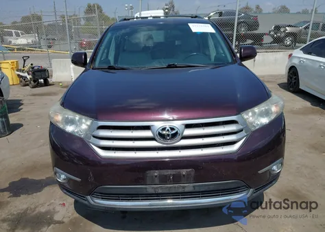 2013 Toyota Highlander Se V6 from USA, damaged, VIN 5TDBK3EH5DS270038